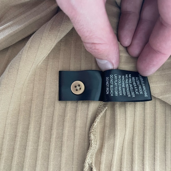 Simons Beige Ribbed Polo - Picture 5 of 6